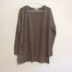 Tarse brown knit‎ cardigan size Medium